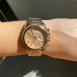 Rose gold Michael Kors watch